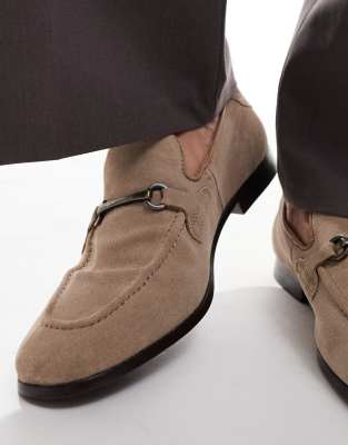Asos Design Loafers In Neutral
