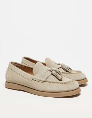 Asos Design Loafers In Neutral