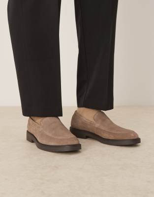 Asos Design Loafers In Brown