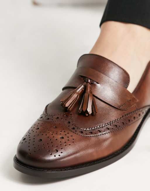 asos tan loafers