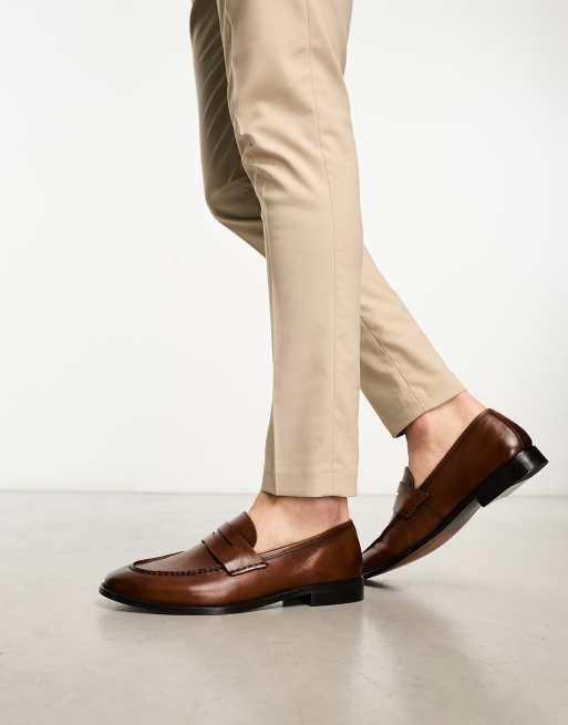 Asos movement leather store loafers