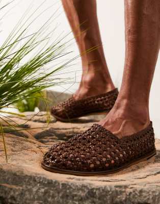 woven loafers