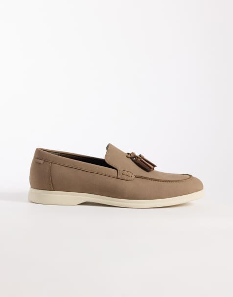 ASOS DESIGN loafers in taupe - view 1