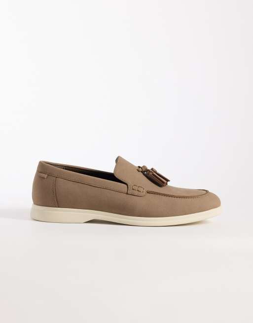 ASOS DESIGN loafers in taupe, 2 of 4
