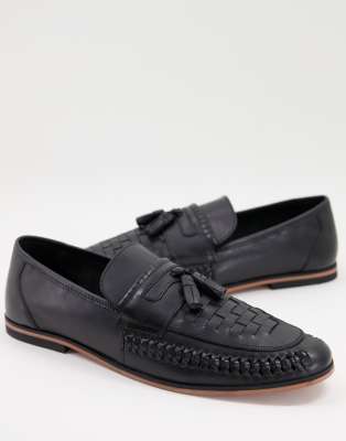 asos black tassel loafers