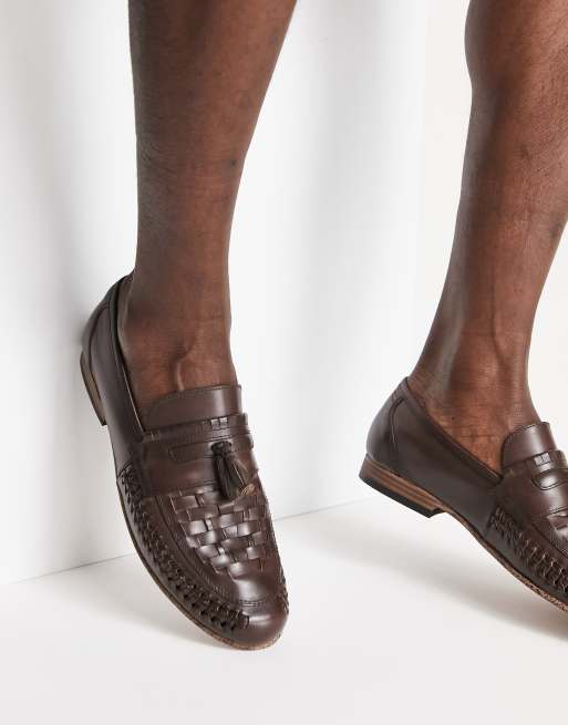 asos tan loafers