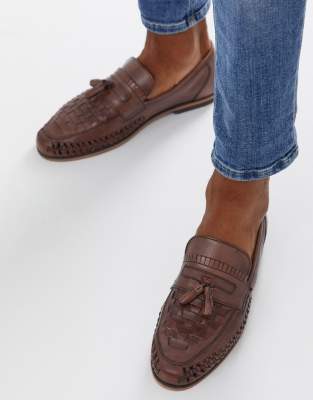 asos tan loafers