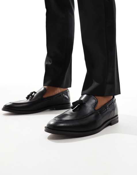 ASOS Design - Loafers in zwart leer met kwastje - view 1