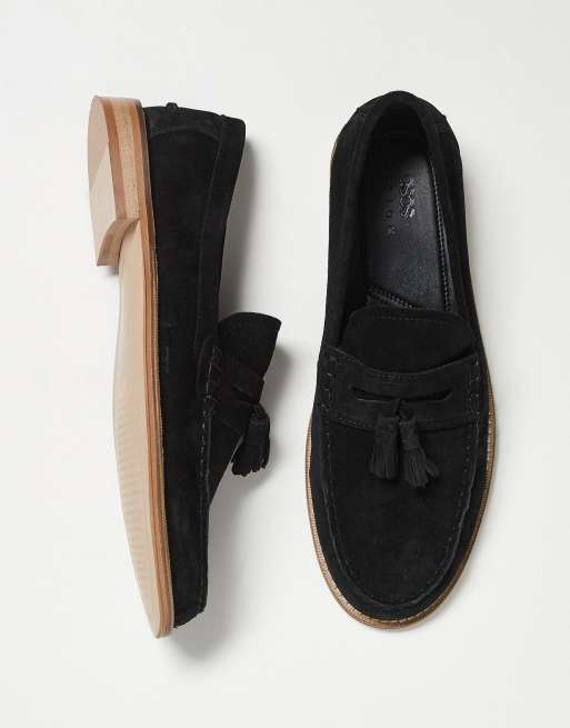 ASOS Design - Loafers in zwart leer met kwastje, 3 van 4