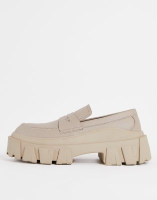 asos beige loafers