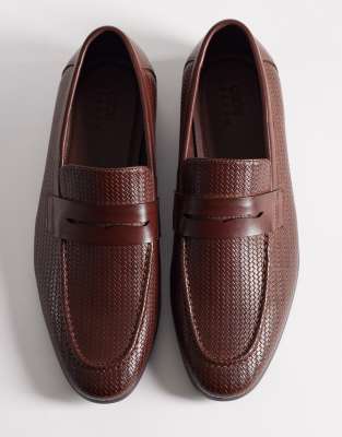  loafers with natural sole  embossed weave
