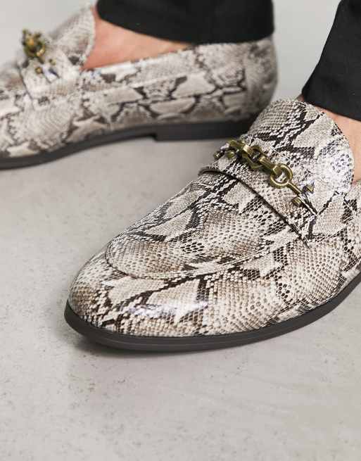 Mens sale printed loafers