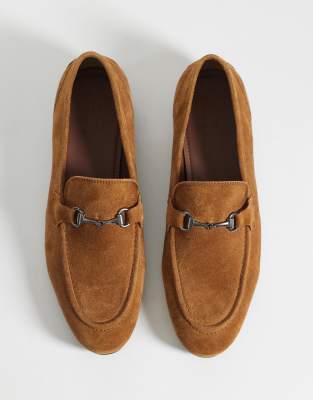 Asos Design Loafers With Snaffle In Brown
