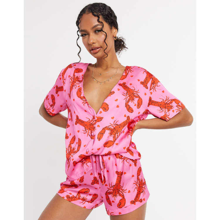 Lobster print pyjamas sale