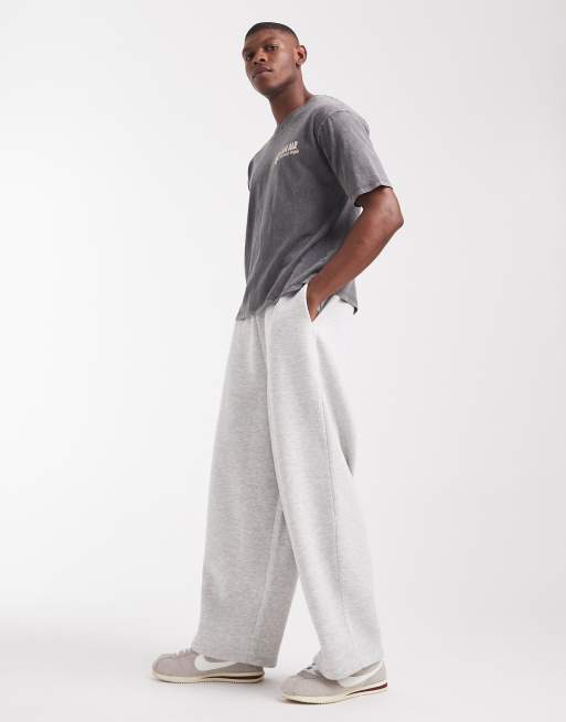 ASOS DESIGN – Locker geschnittene Basic-Jogginghose in Grau meliert, 3 von 5