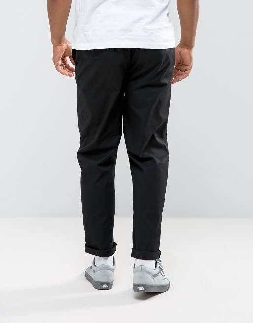 ASOS DESIGN – Locker geschnittene Chinohose in Schwarz, 2 von 4