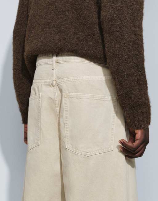 ASOS DESIGN – Locker geschnittene Jeans in Ecru, 5 von 9