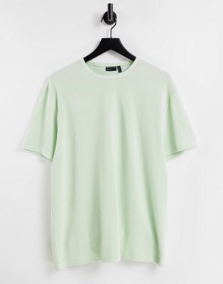 ASOS DESIGN – Locker geschnittenes T-Shirt in Hellgrün aus schwerem