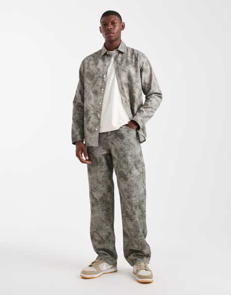 ASOS DESIGN – Locker sitzende Hose mit Military-Muster, Kombiteil - view 1