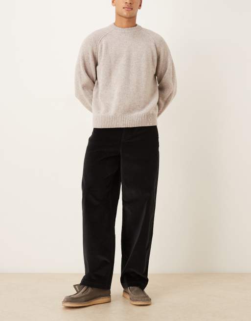 ASOS DESIGN lockere Hose aus schwarzem Moleskin, 2 von 5