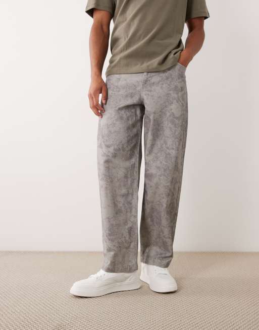 ASOS DESIGN lockere Hose mit flauschigem Print, 3 von 5