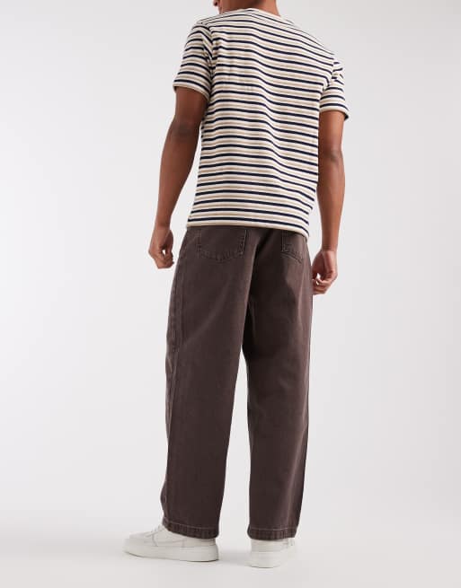 ASOS DESIGN lockere Jeans in verwaschenem Braun, 2 von 5
