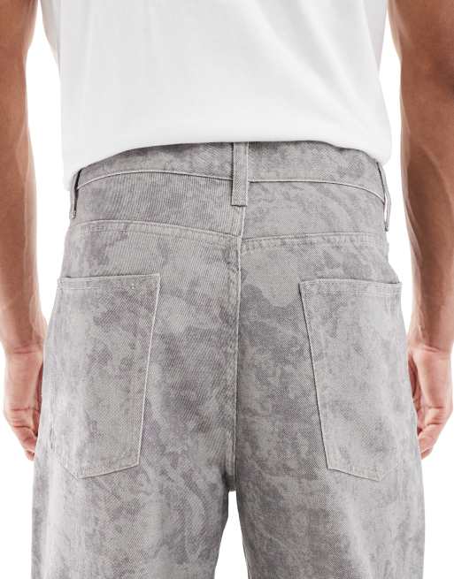 ASOS DESIGN lockere Jeans mit Military-Muster, 5 von 5