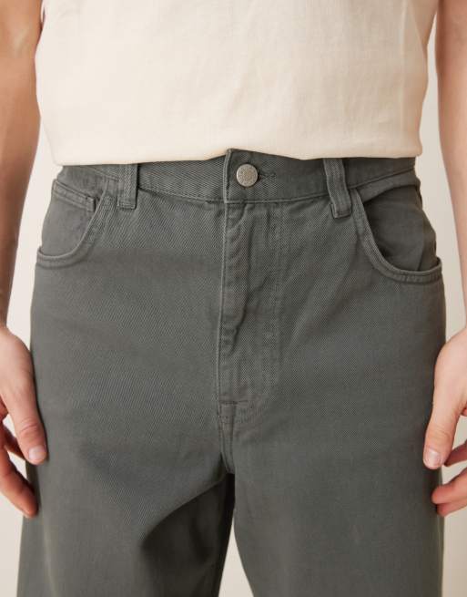 ASOS DESIGN lockere Twill-Hose in Anthrazit, 5 von 5