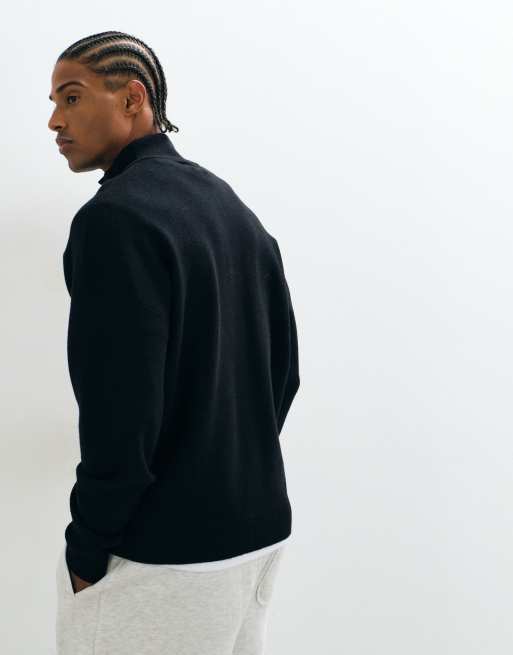ASOS DESIGN lockerer Strick-Rollkragen in Schwarz, 4 von 5
