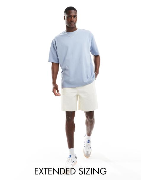 ASOS DESIGN – Lockeres T-Shirt aus schwerem Stoff in Grau, 240 g/m² - view 1