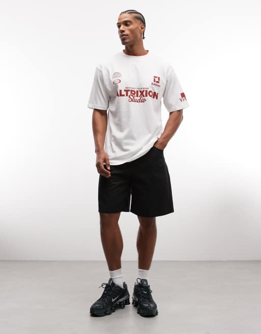 ASOS DESIGN – Lockeres T-Shirt in Weiß mit Grafik vorne, 2 von 5