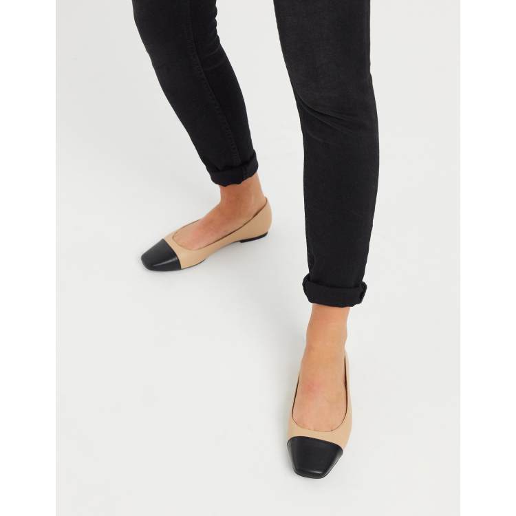 Two-Tone Ballet Flats