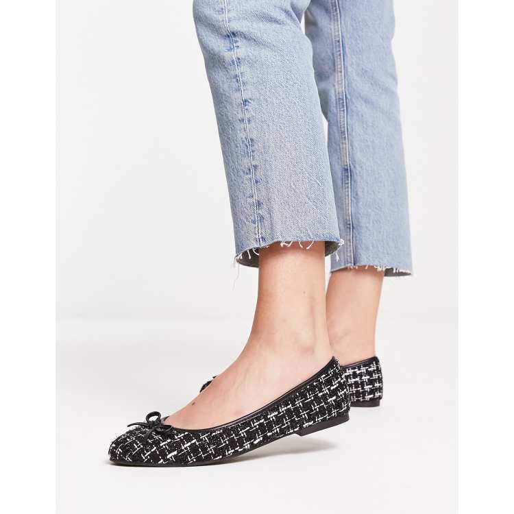 Soho Collective Fiona Tweed Ballerina Flat In Multi