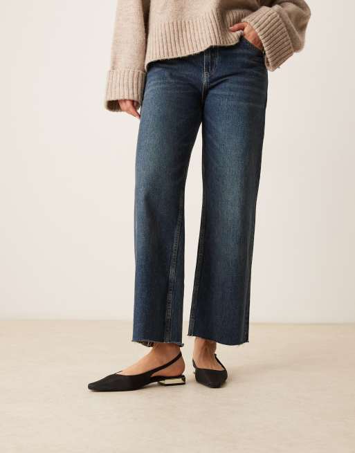 ASOS DESIGN Logan slingback ballet flats in black, 3 of 4