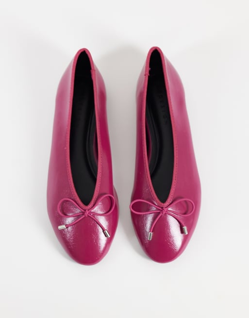 ASOS DESIGN - Lola - Ballerines souples avec nœud - Framboise, 2 de 4