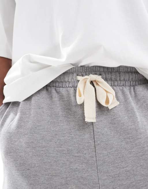 ASOS DESIGN long bermuda shorts in gray