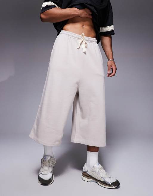 ASOS DESIGN long cotton bermuda shorts in brown