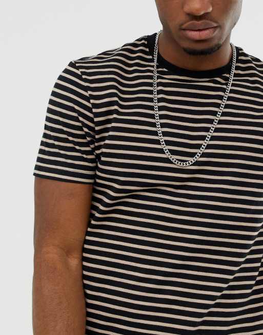ASOS DESIGN long curb chain necklace in silver tone , 3 of 4