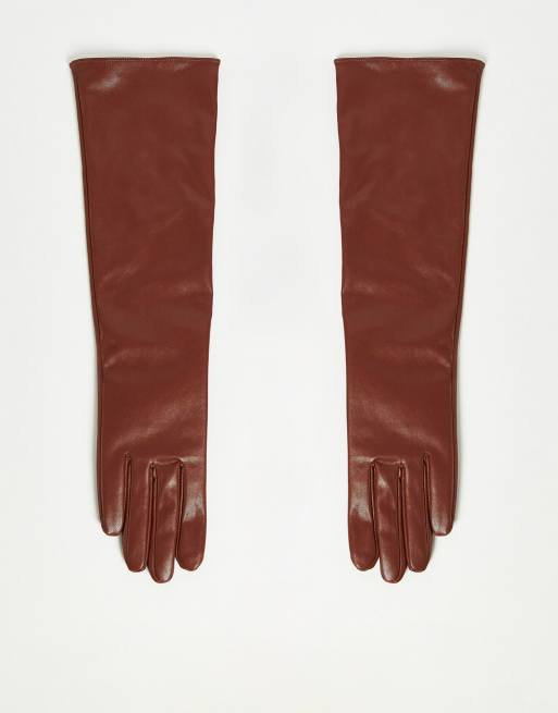 Long brown gloves new arrivals