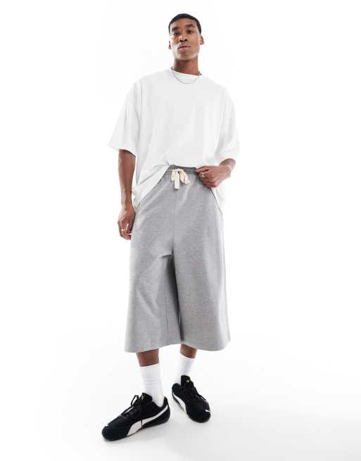ASOS DESIGN long jorts in gray