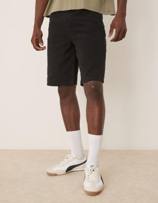 ASOS DESIGN ASOS DESIGN long length carpenter shorts in black