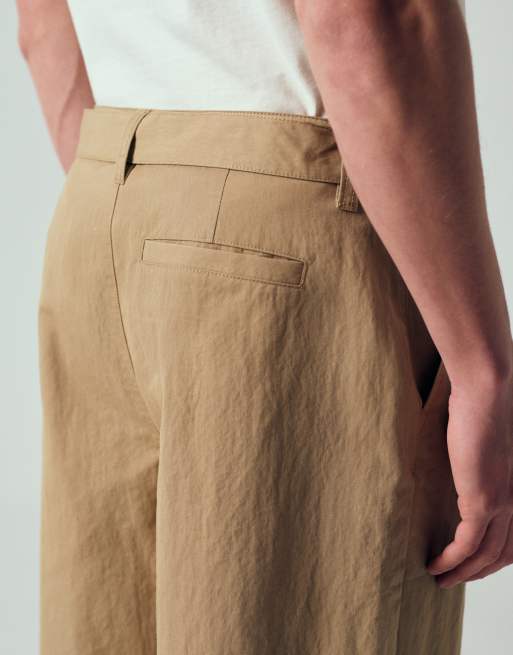 ASOS DESIGN long length jorts in beige (part of a set), 4 of 12