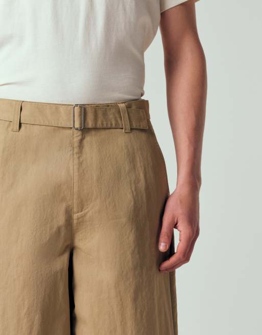 ASOS DESIGN long length jorts in beige (part of a set), 5 of 12
