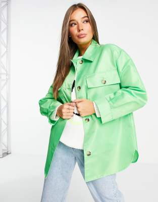 mint green shacket