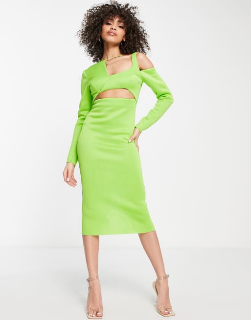 Asos knee hot sale length dress