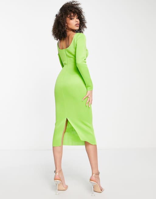 Lime green outlet dress outfit