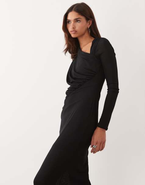 Black Long Sleeve Formal Dresses | ASOS
