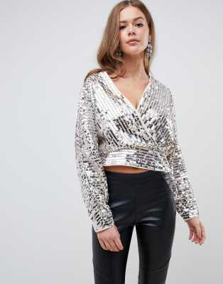 sequin top asos