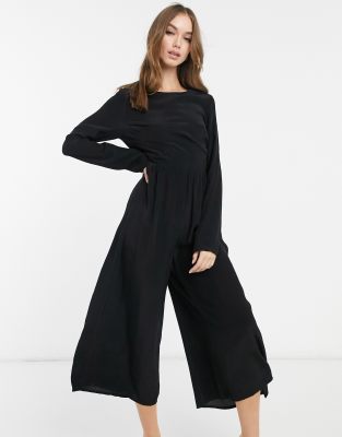 button back jumpsuit