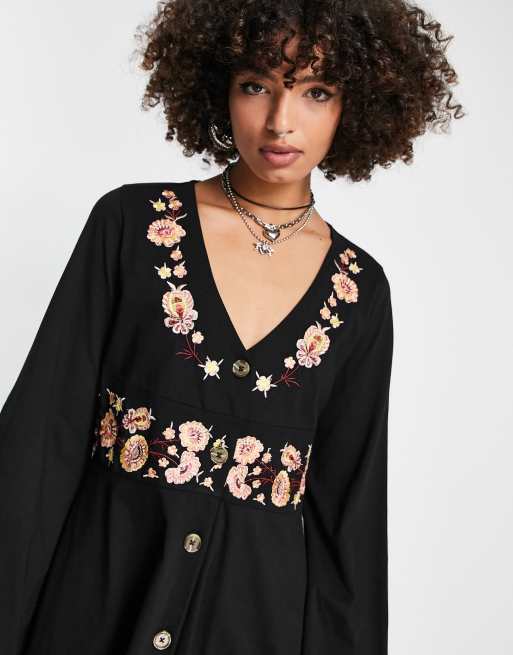 peasant dress asos